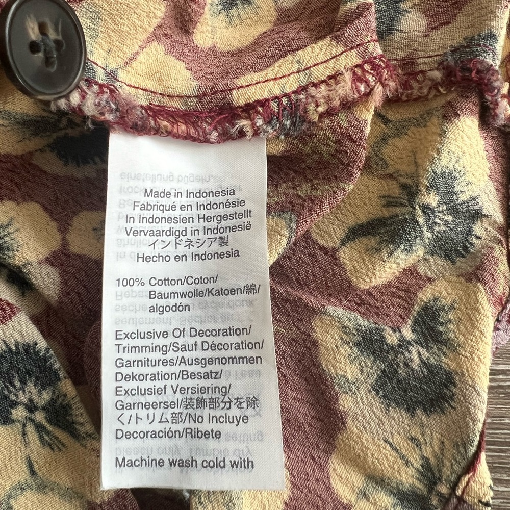 Madewell button wrap dress in viola floral - Picture 11 of 12